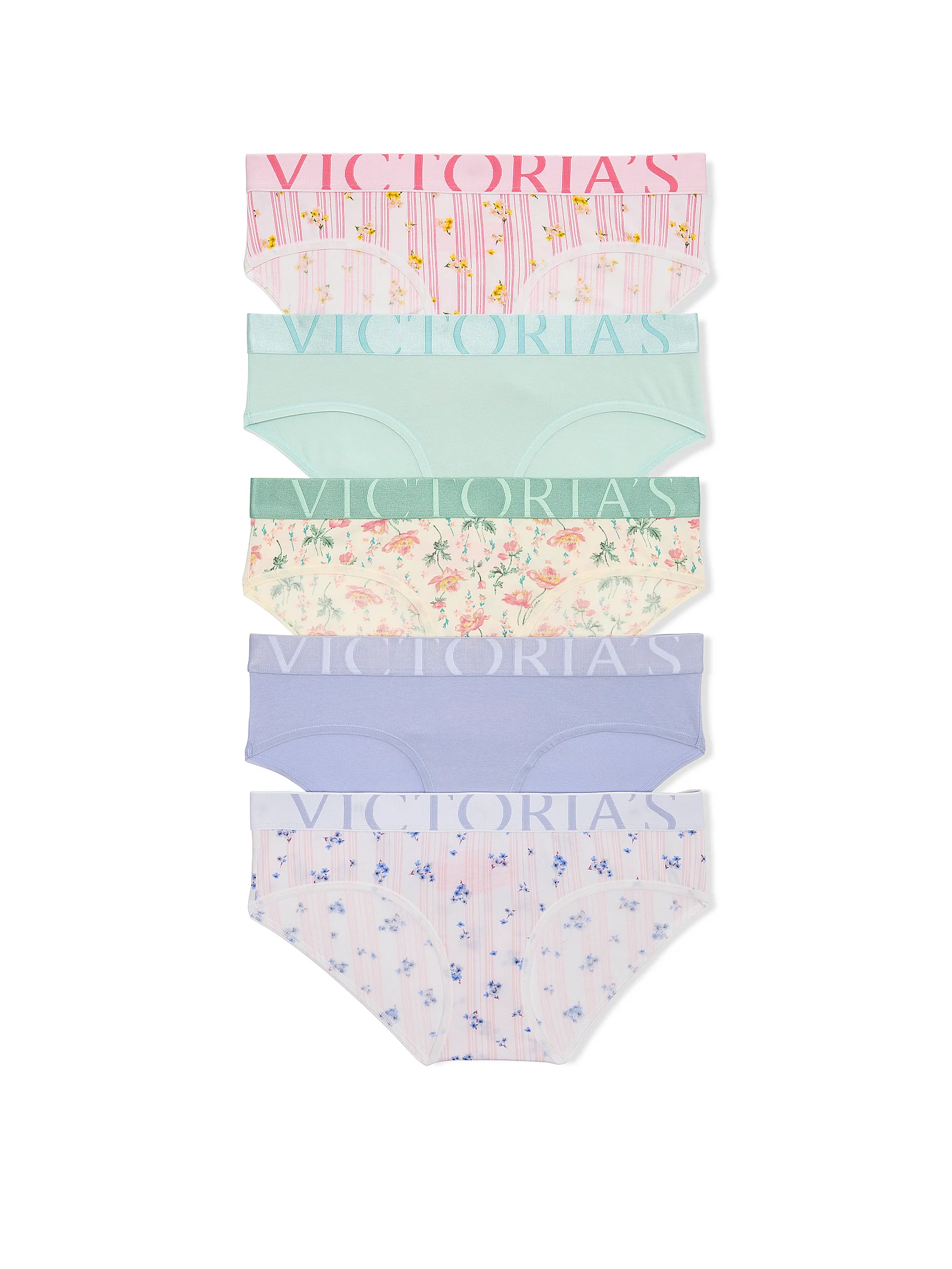 Набір трусиків 5-Pack Exploded Logo Cotton Floral Hiphugger Panties