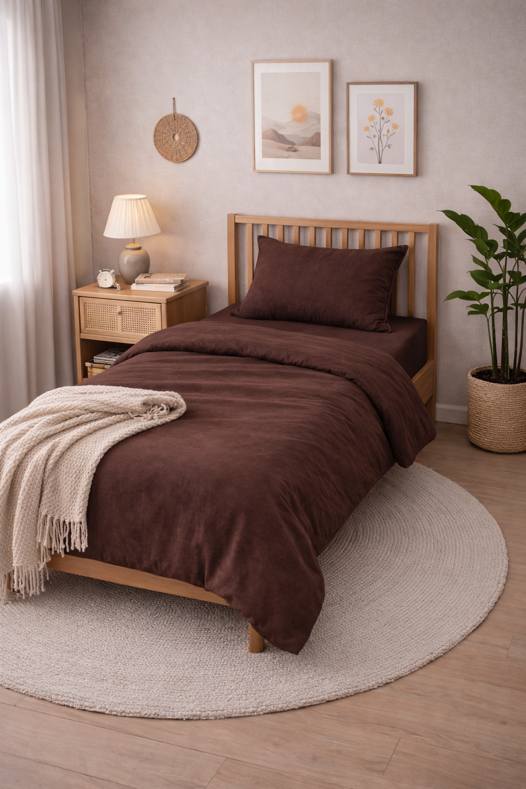 Підліткова постільна білизна варена бавовна "Шоколад"
