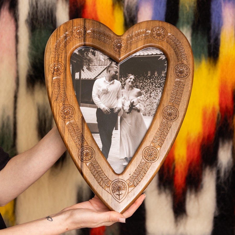 Рамка-серце "Соняшники", 40*30 см