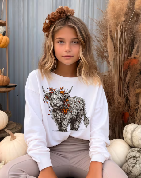 Fall Highland Cow