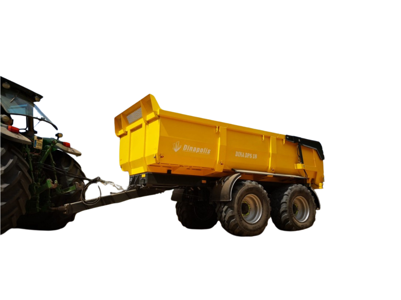 Пів-цистерна самоскидна напівпричіп-сміттєвоз / самоскид для важких матеріалів