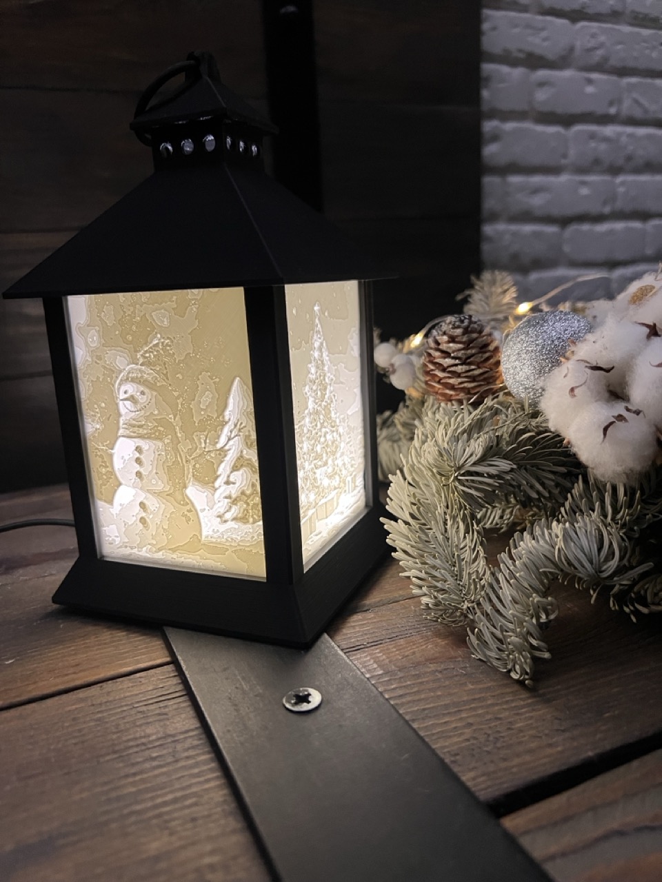 Лампа-світильник-нічник енергонезалежний Різдво