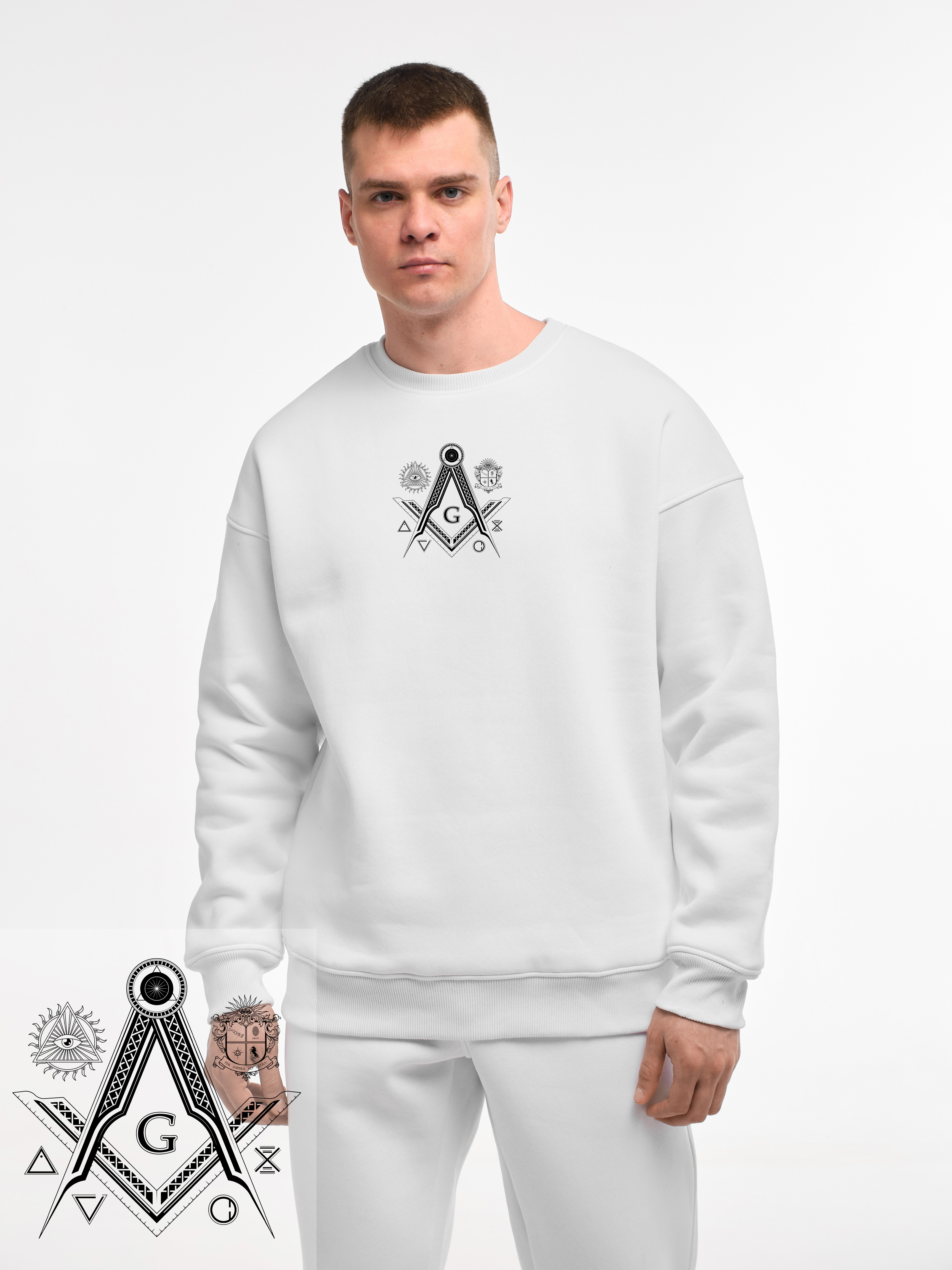 SWEATSHIRT "FREEMASONRY" | WHITE EMOTION | XS1