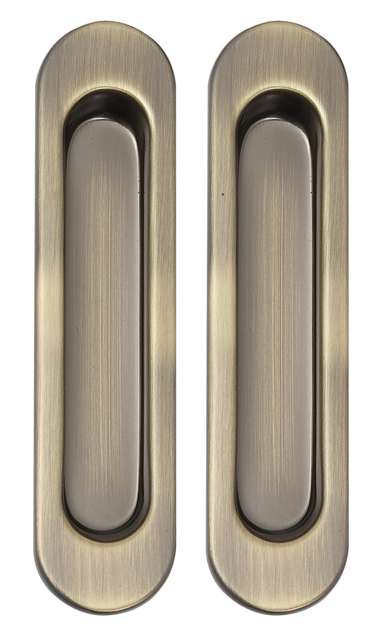 Ручки - черепашки для розсувних дверей SIBA S222, антична бронза