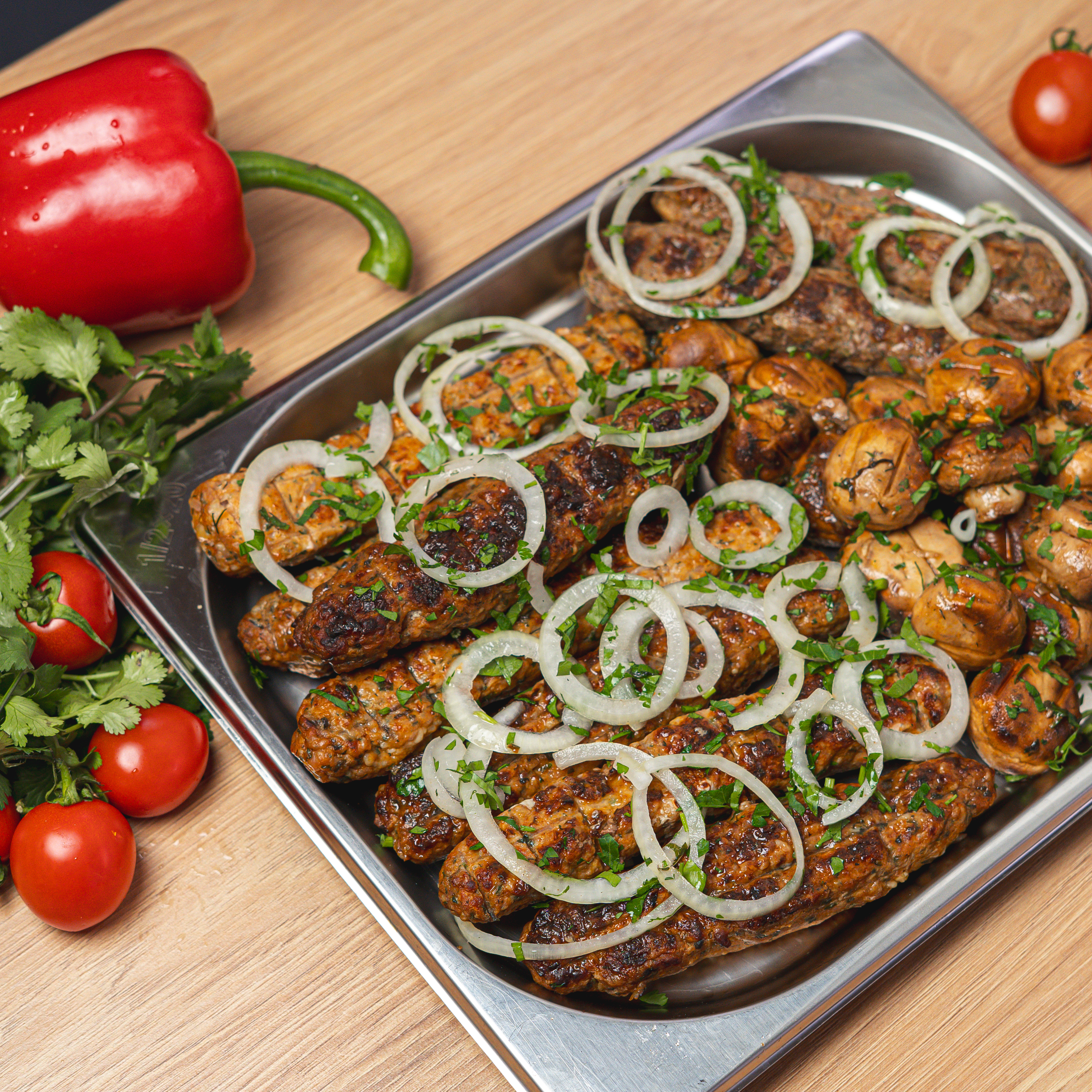 Гриби на мангалі