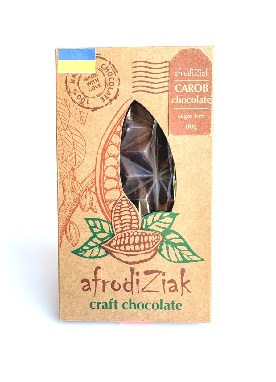 Шоколад на керобі (без цукру) без добавок ТМ Afrodiziak