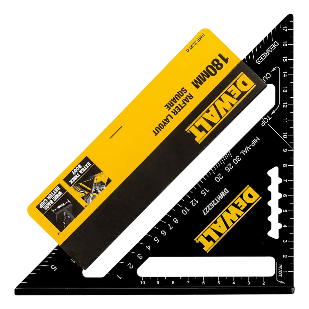 Косинець для покрівельних робіт, металевий, розміром 180 х 180 мм DeWALT DWHT25227-0