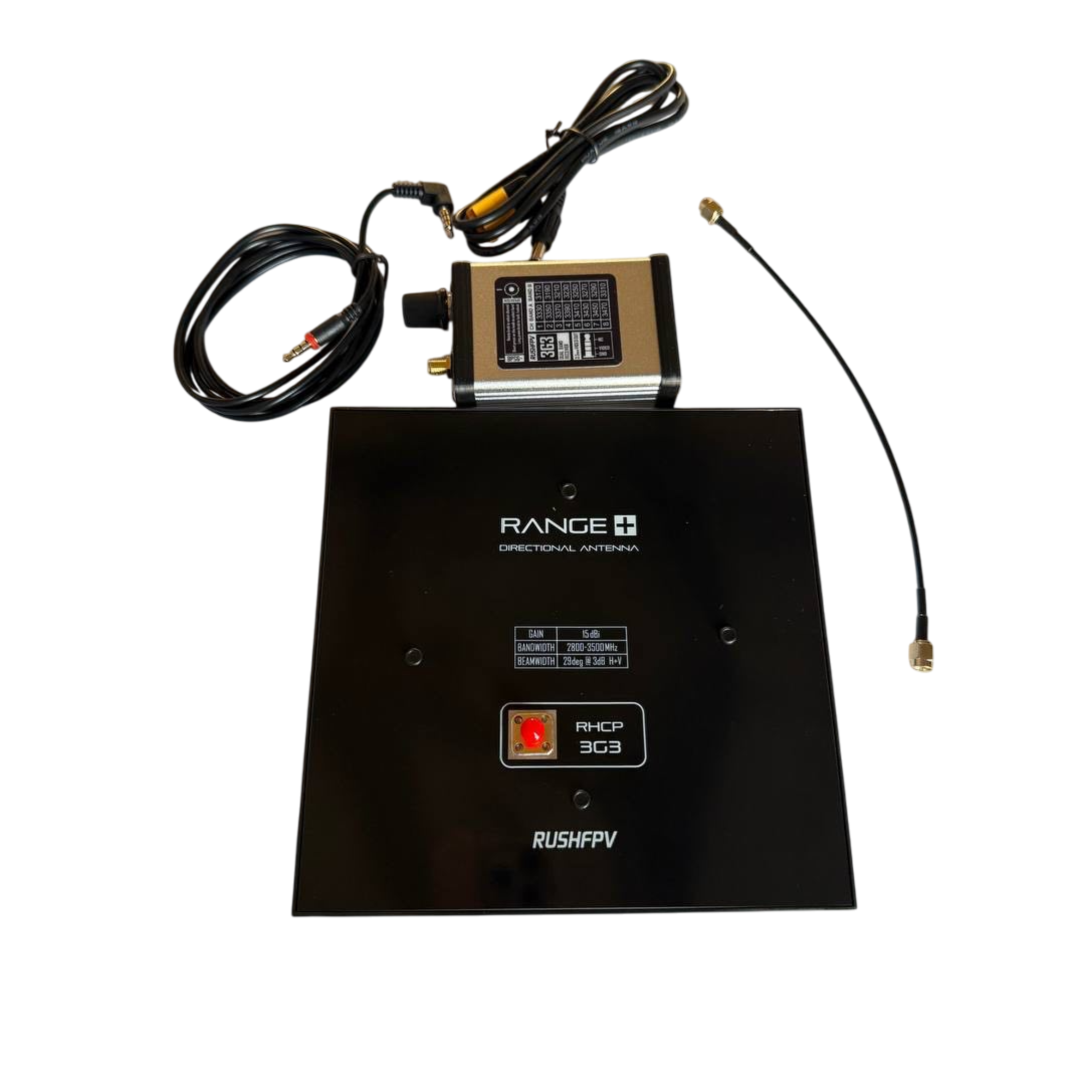Приймальний набір для передачі відео 3.3G RushFPV без  DVR + спрямована антена 15.8DBi