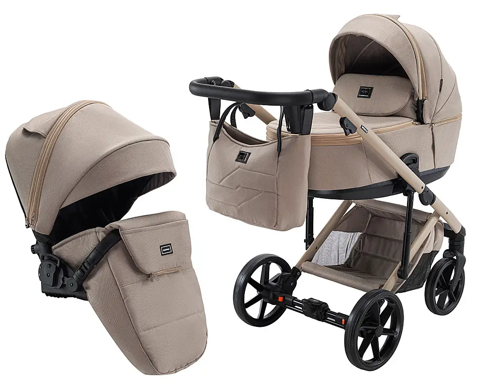 Коляска 2 в 1 Adamex Dolce Natura 4 cappuccino
