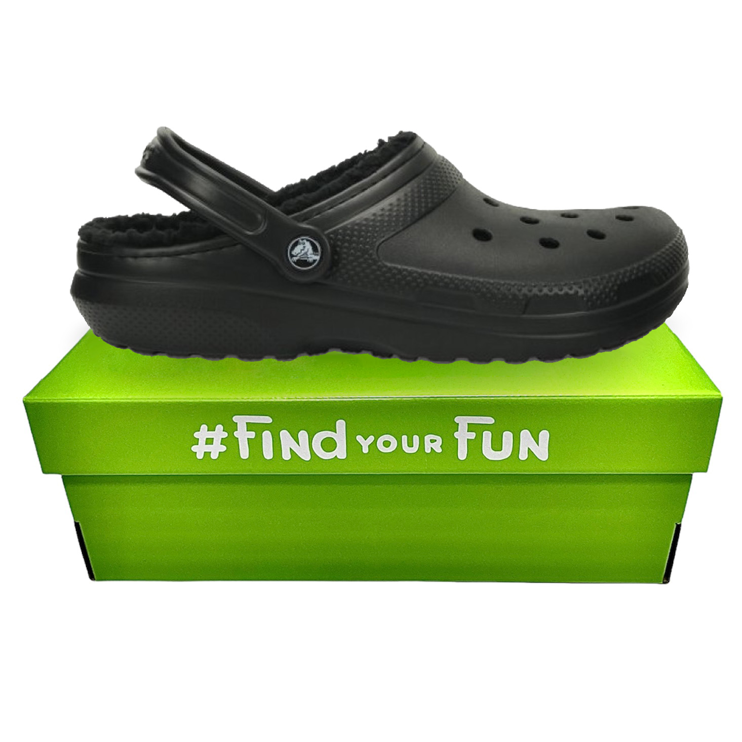 Crocs Classic Lined Сабо Крокси чоловічі / жіночі утеплені чорні