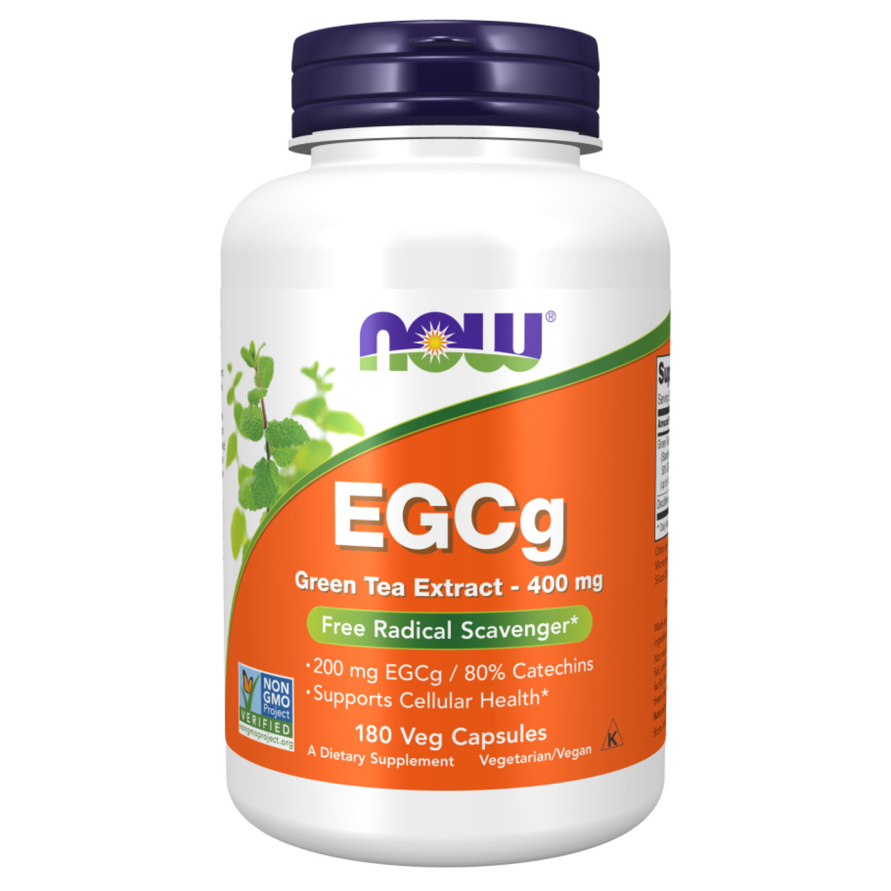 Екстракт зеленого чаю, EGCg Green Tea Extract 400mg - 180 vcaps