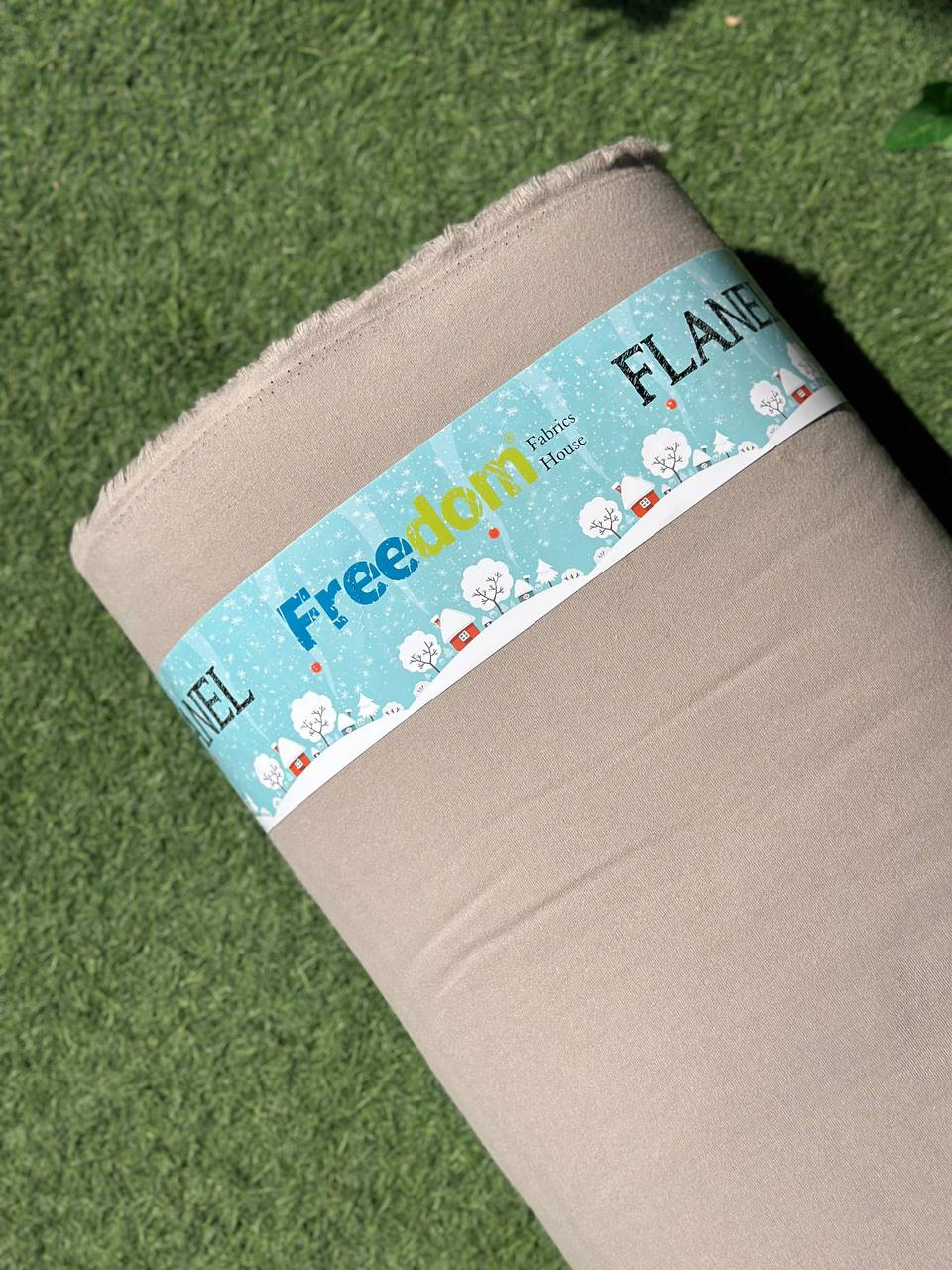 Постільний комплект Фланель преміум Мокко однотон