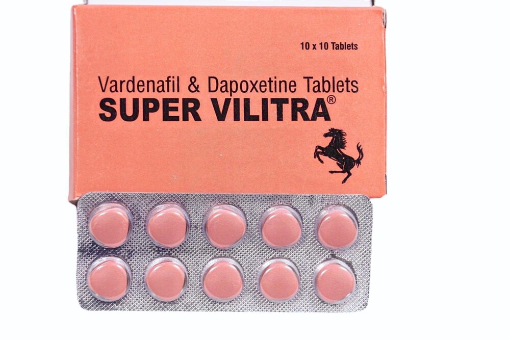ᐉ Super Vilitra (Варденафіл 20 мг + Дапоксетин 60 мг) - потужна ерекція + продовження сексу