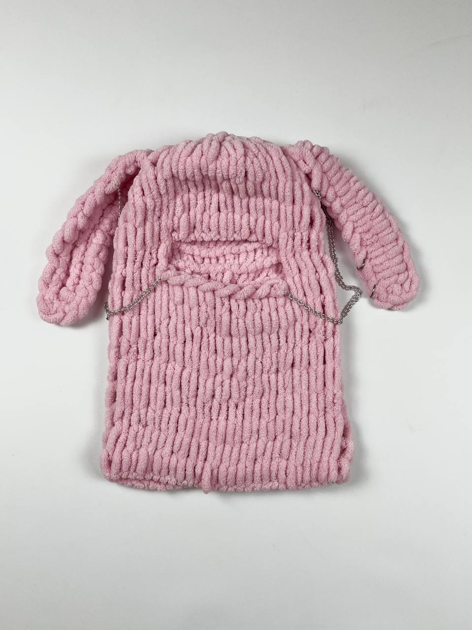 В'ЯЗАНА БАЛАКЛАВА РОЖЕВА З ЦЕПКОЮ