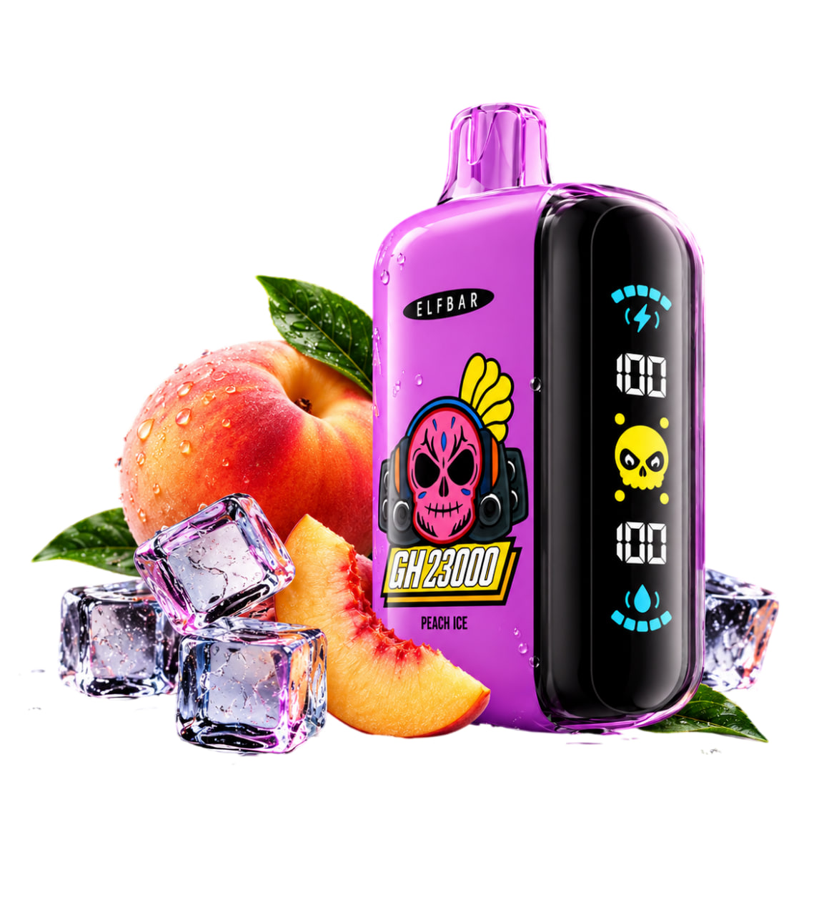 Elfbaг GH 23000 Персик лід