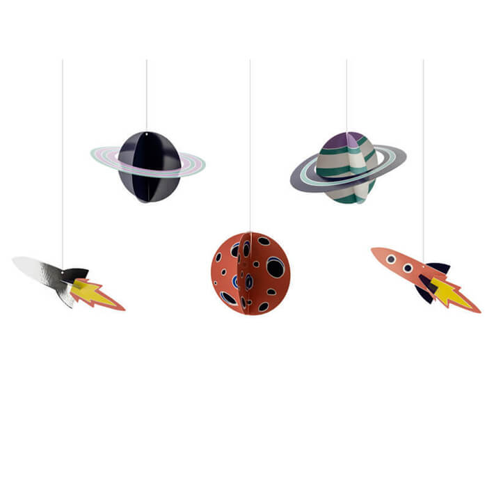 Підвісна декорація космос 5 шт