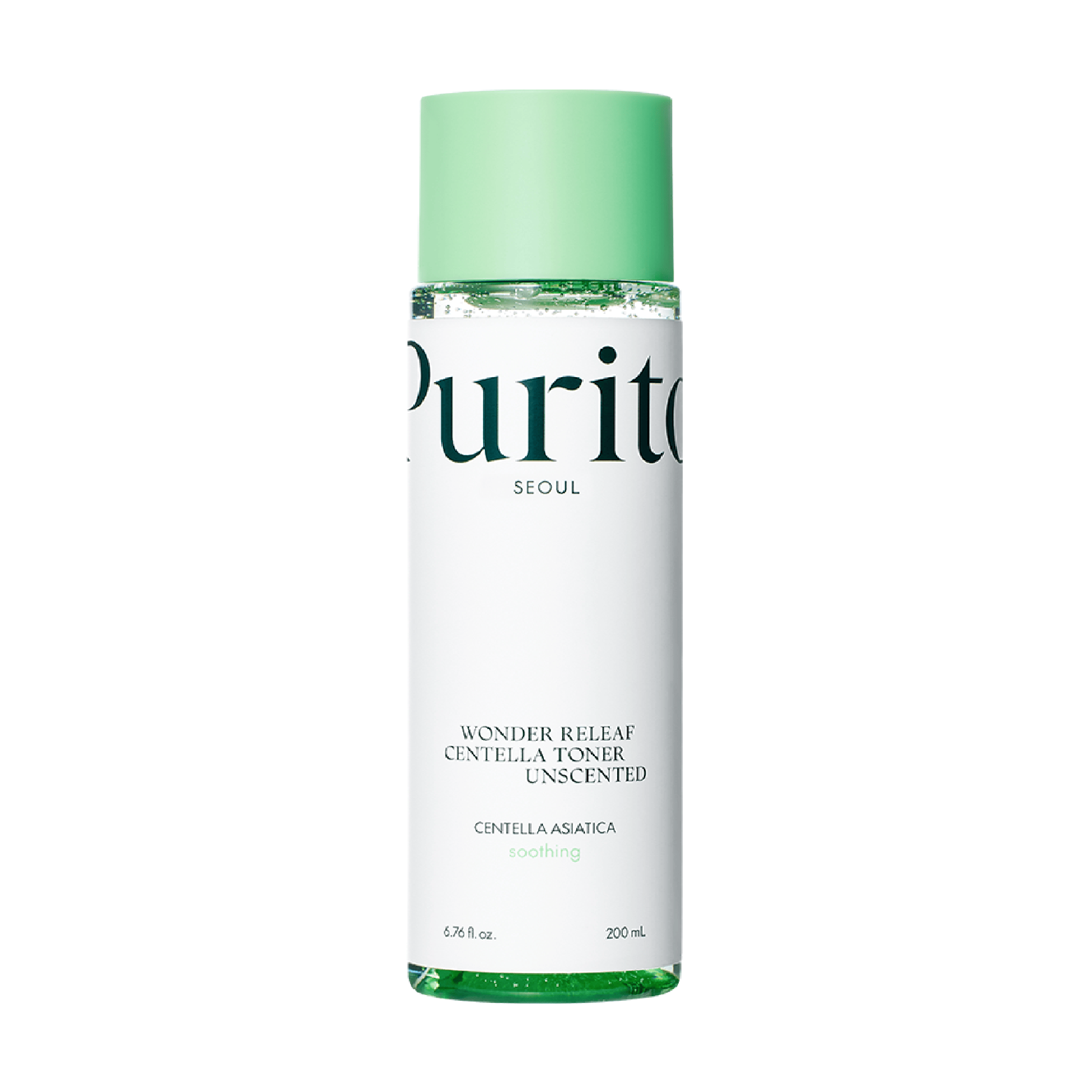 Тонер заспокійливий з центеллою без олій Purito Wonder Releaf Centella Toner Unscented 200 ml