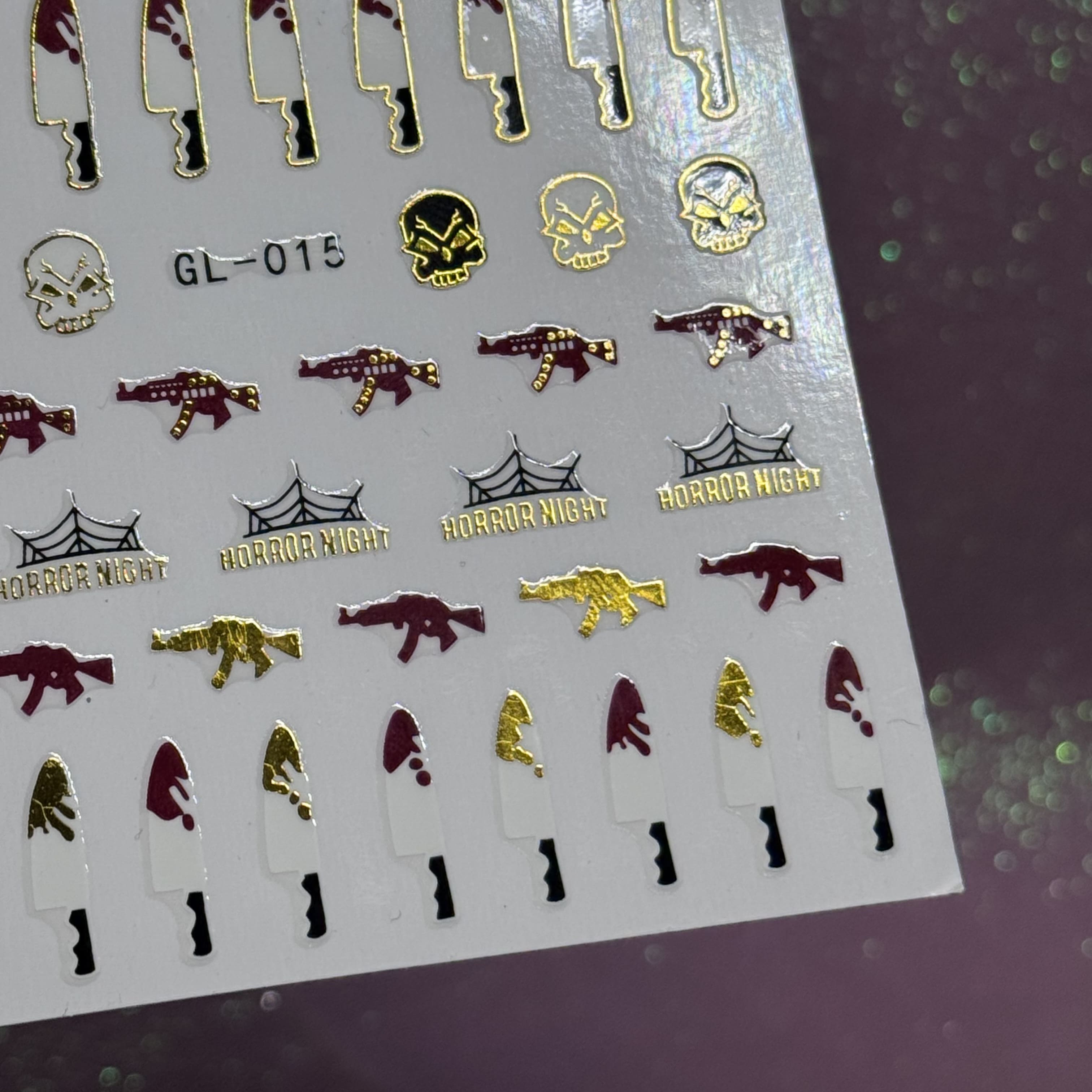 Наклейки для нігтів GL-015