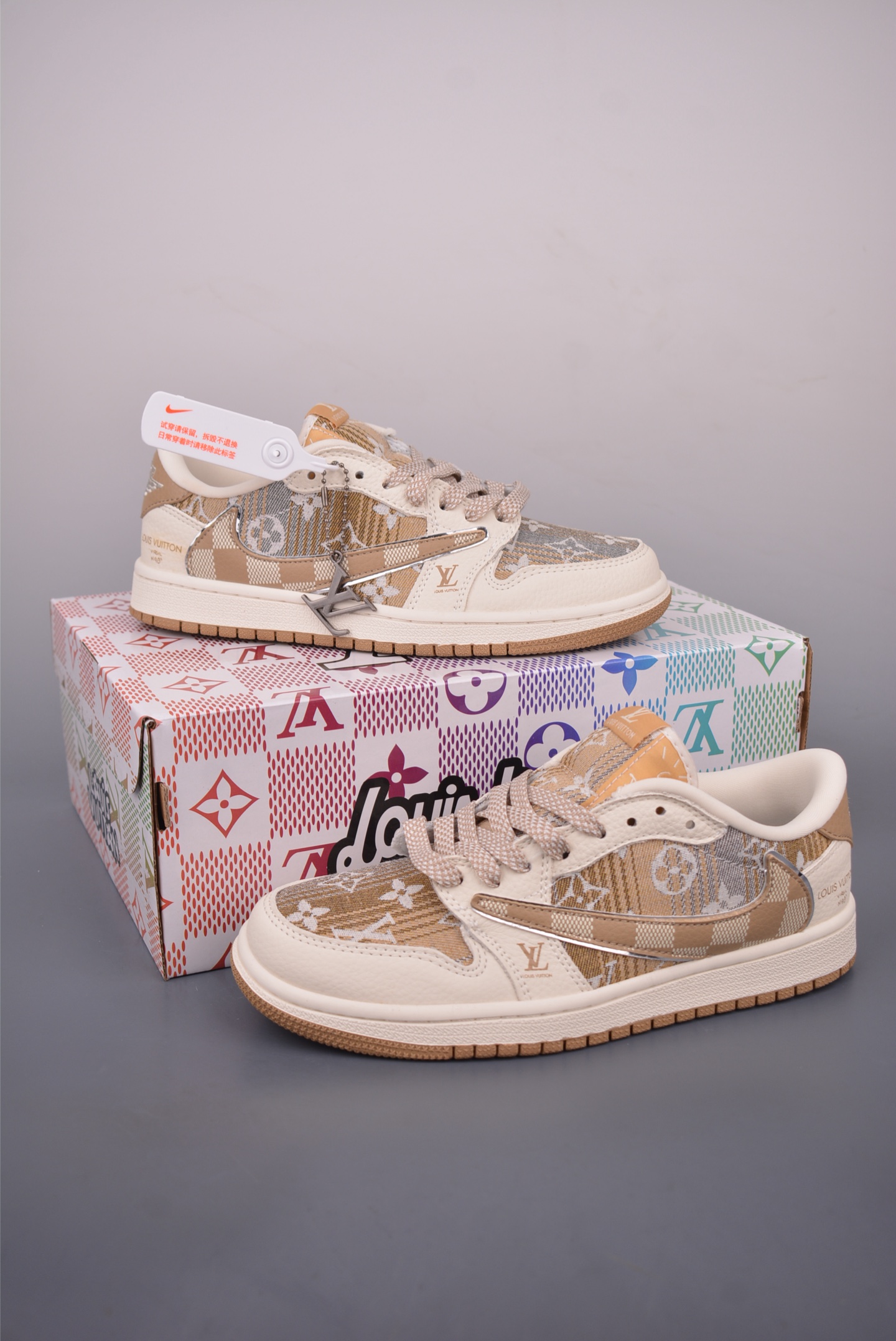 Fragment x Travis Scott x LV Air Jordan 1 Low  XS2025-065