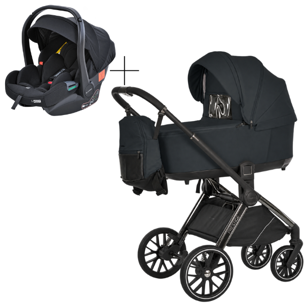 Коляска універсальна 3в1 El Camino PRESTIGE ME 1124-3 Black