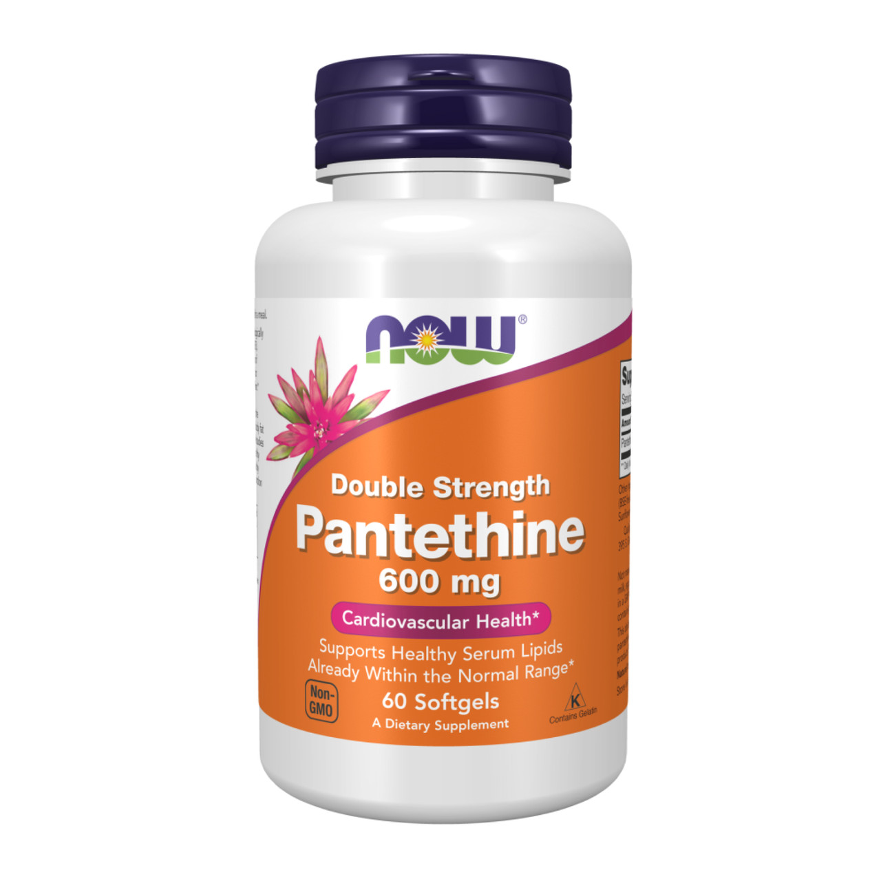 Пантетин, Pantethine 600mg - 60 softgels