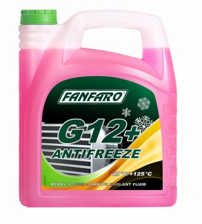 Антифриз червоний  готовий Antifreeze G12+ (-40) 5л Fanfaro