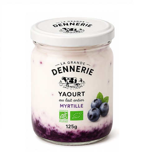 Yaourts à la myrtille bio fermier (4x125g)