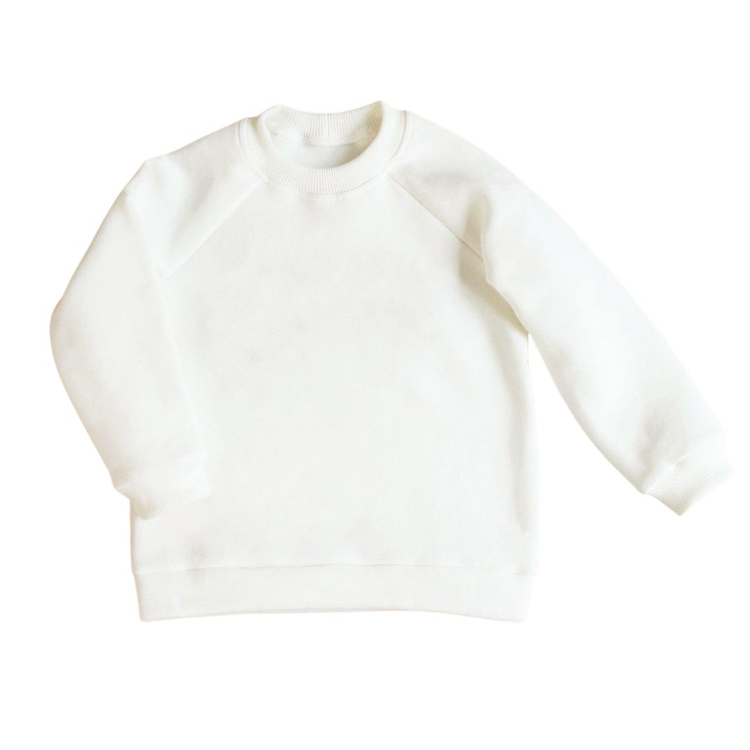 Світшот дитячий молочний двонитка