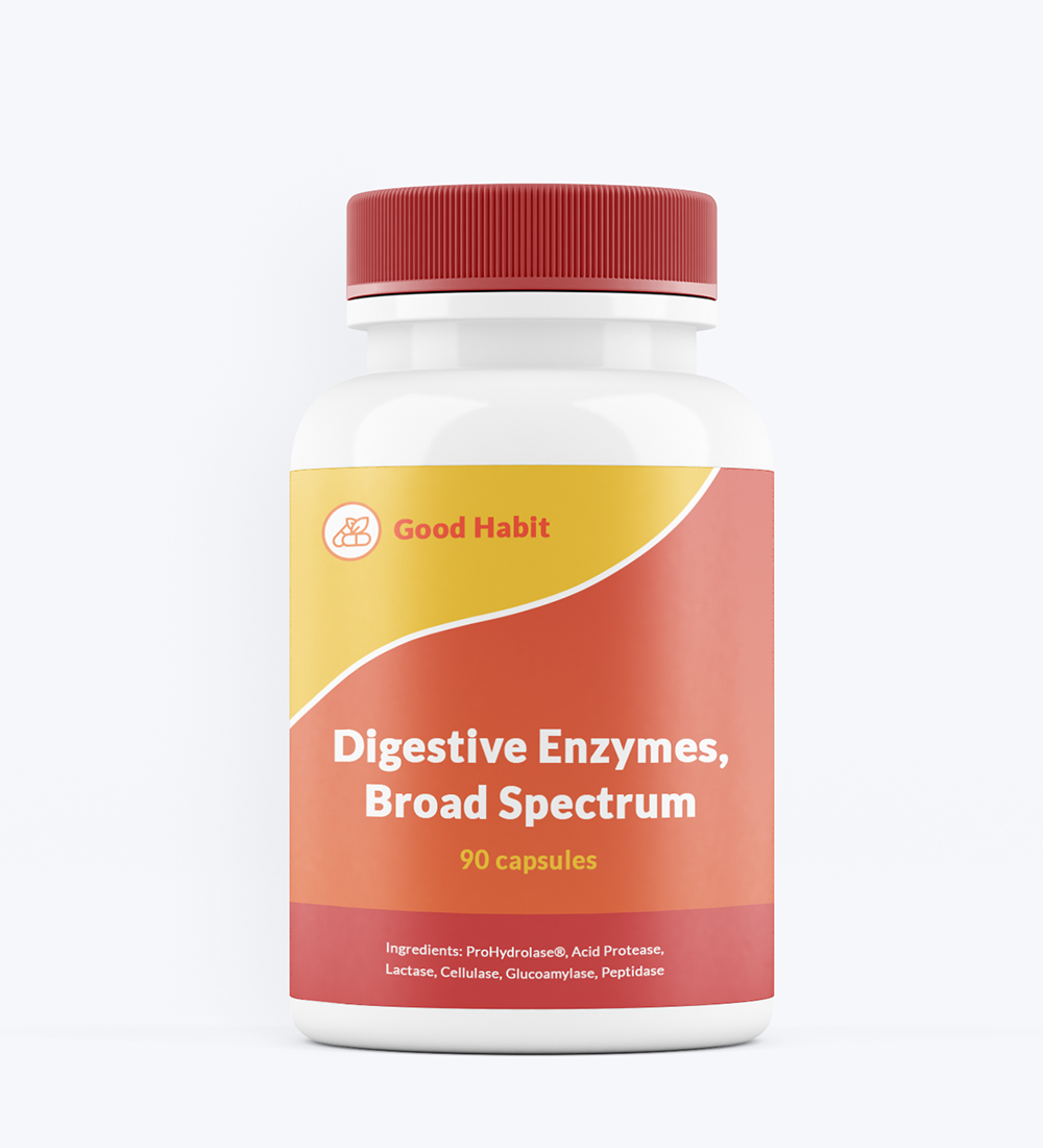 Digestive Enzymes, Broad Spectrum, 90 capsules