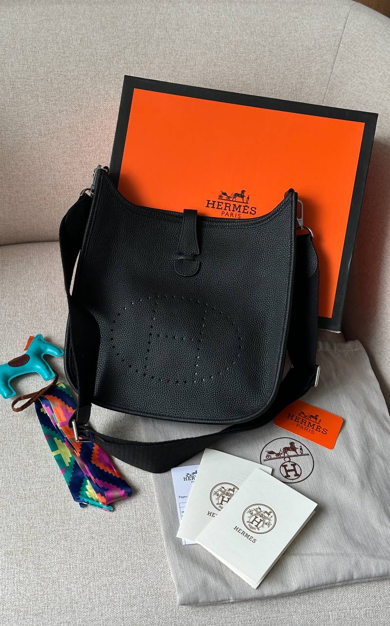 Hermes Evelyne 28 Black bag