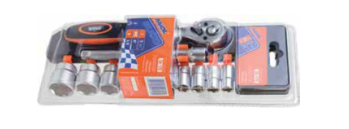 Набір головок з тріскачкою, 1/4'', 28од., ТМ МІОL