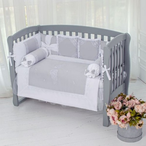 Постільний комплект Baby Veres "Angel wings grey" (6од.)