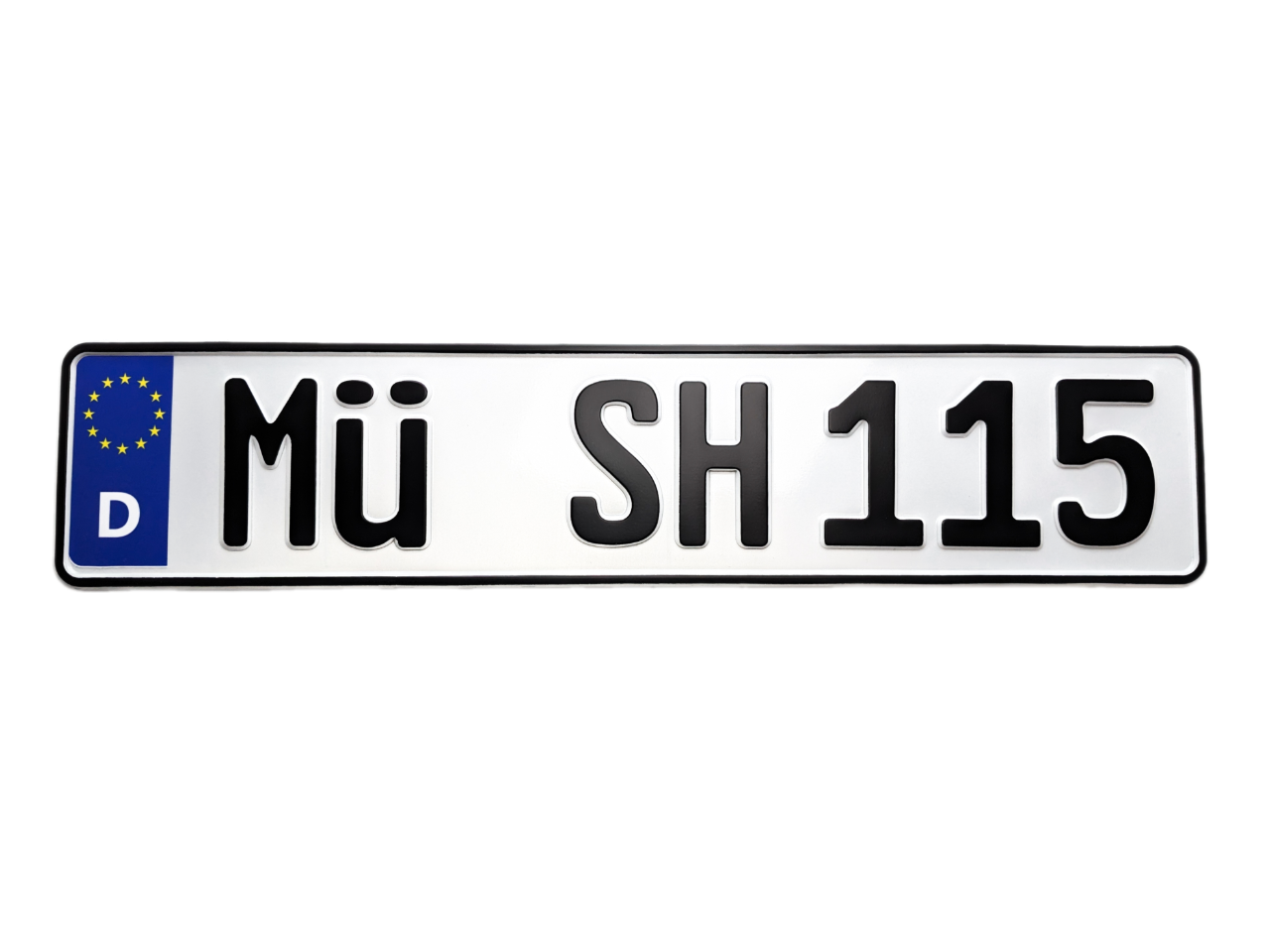 Дублікат номерного знака на авто Німеччини з оригінальним шрифтом