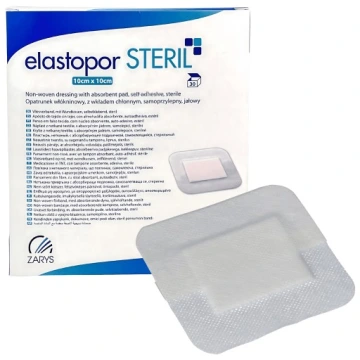 10×10см.Elastopor Steril пластир для закриття ран з абсорбуючою подушечкою 1шт