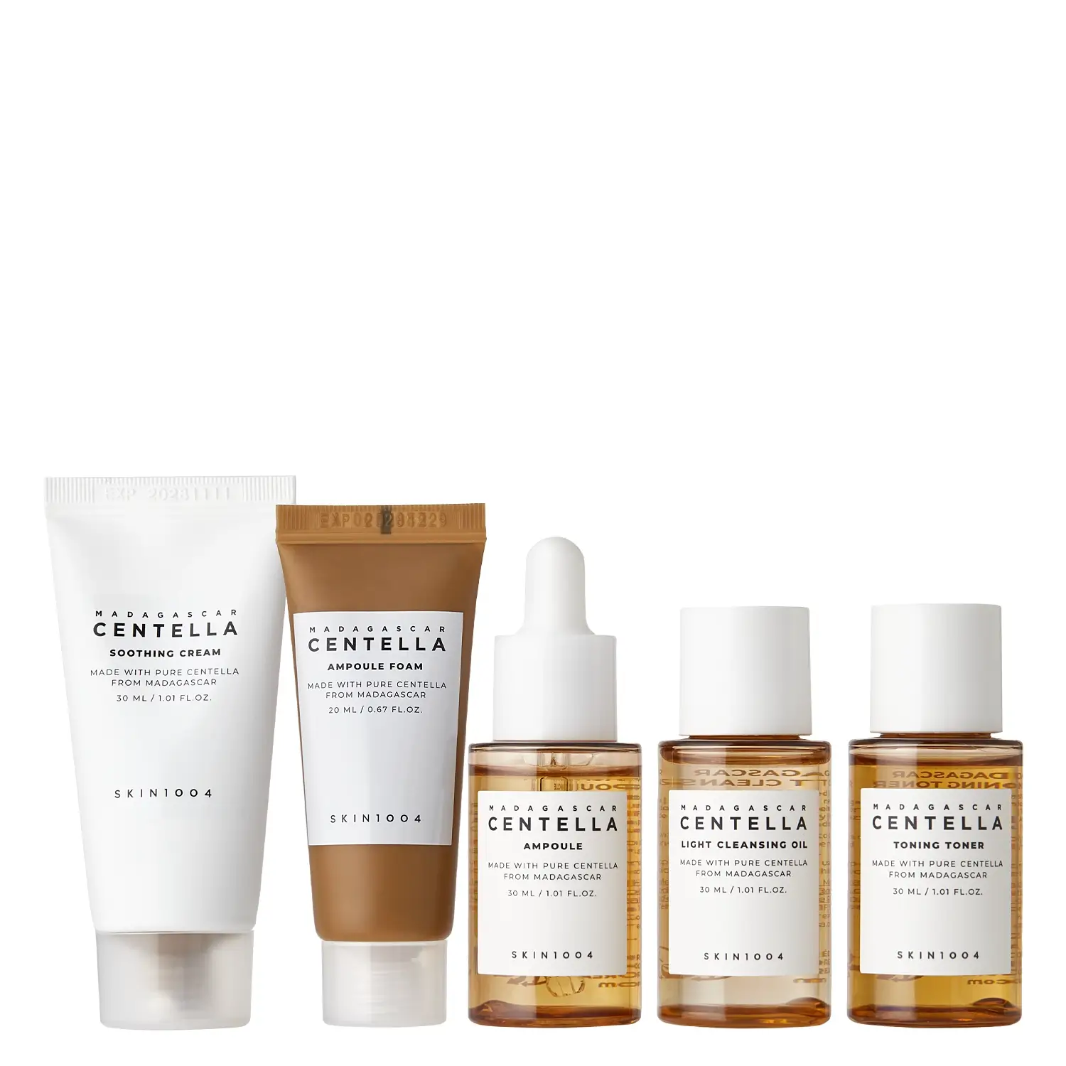 Набір мініатюр для обличчя з центеллою Skin 1004 Madagascar Centella Travel Kit Renewed, 1set