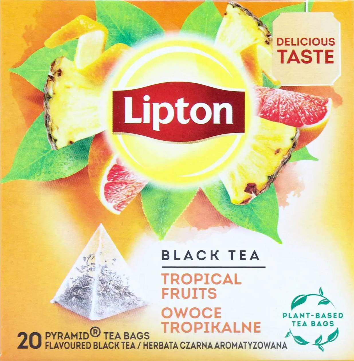 Чай черный Lipton Tropical Fruits, 36 г (20 шт. х 1.8 г)