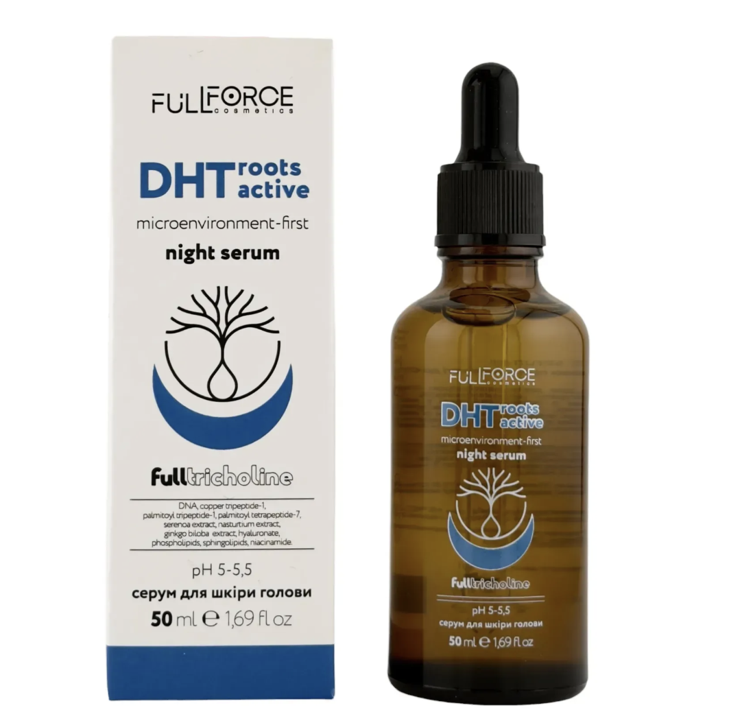 Нічний серум при стоншенні волосся DHT ROOTS ACTIVE NIGHT SERUM Full Force, 50 мл