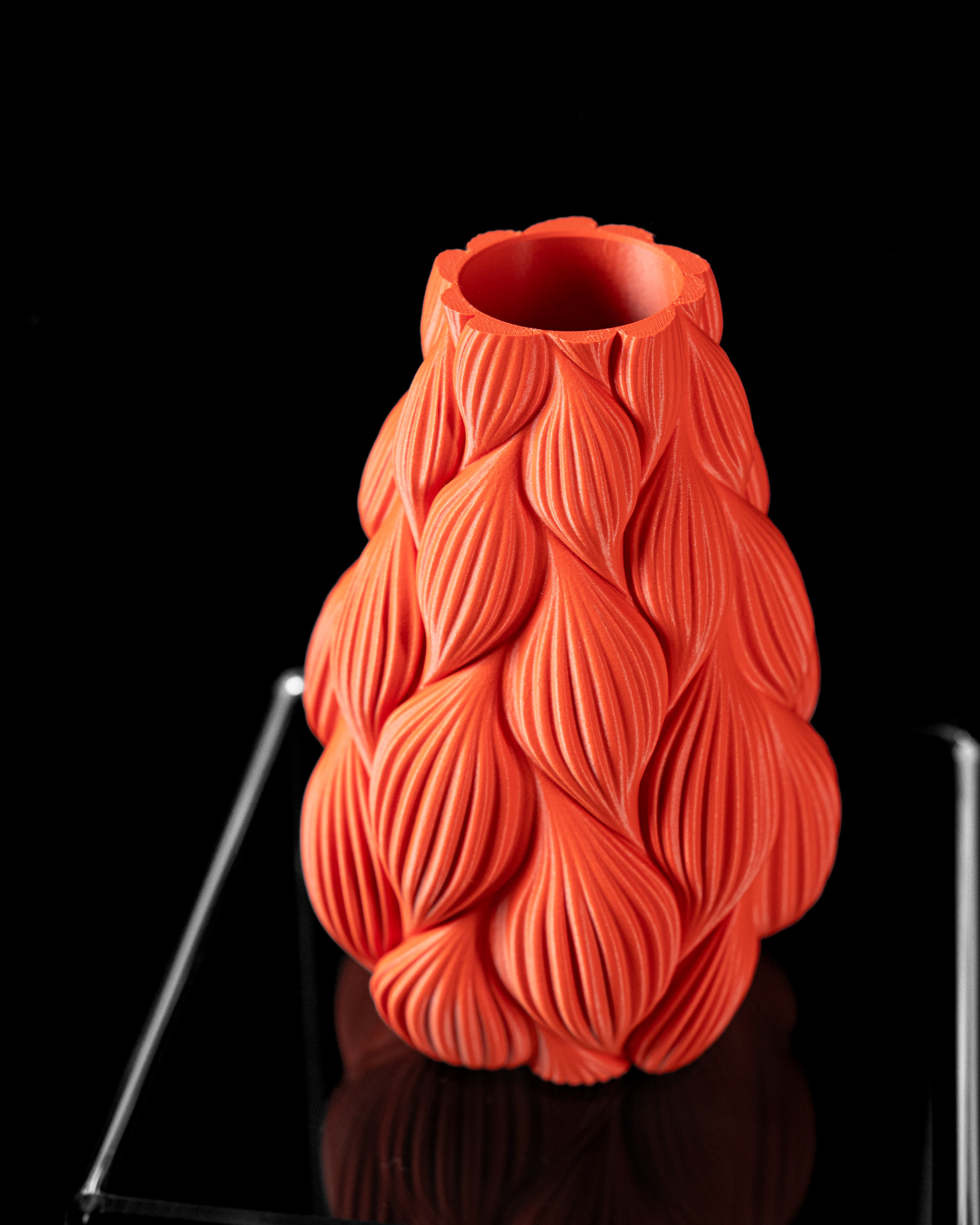 Ripple Flower Vase – Modern 3D Printed Vase