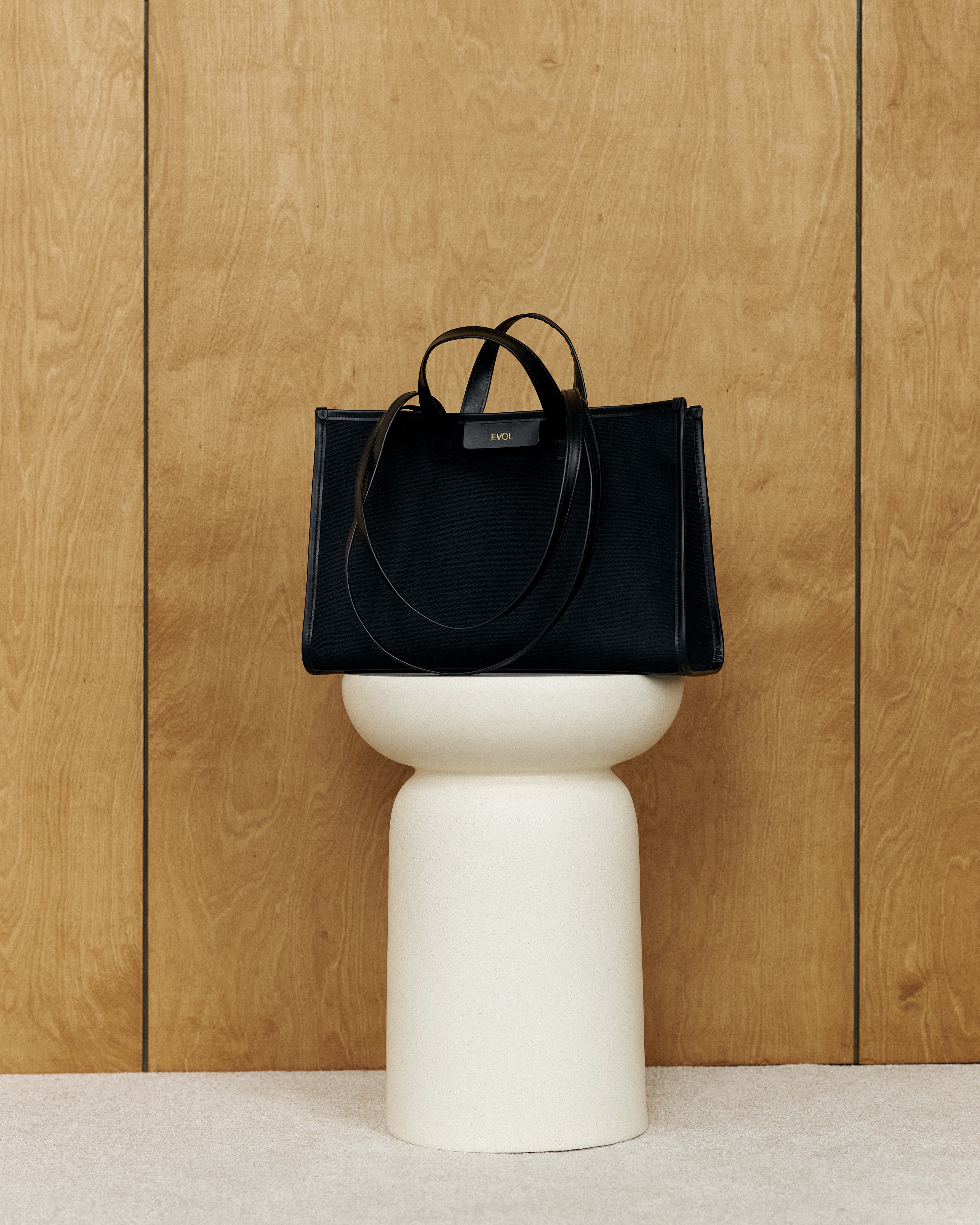 Canvas Tote — сумка з канви та натуральної шкіри для щоденного стилю | EVOL