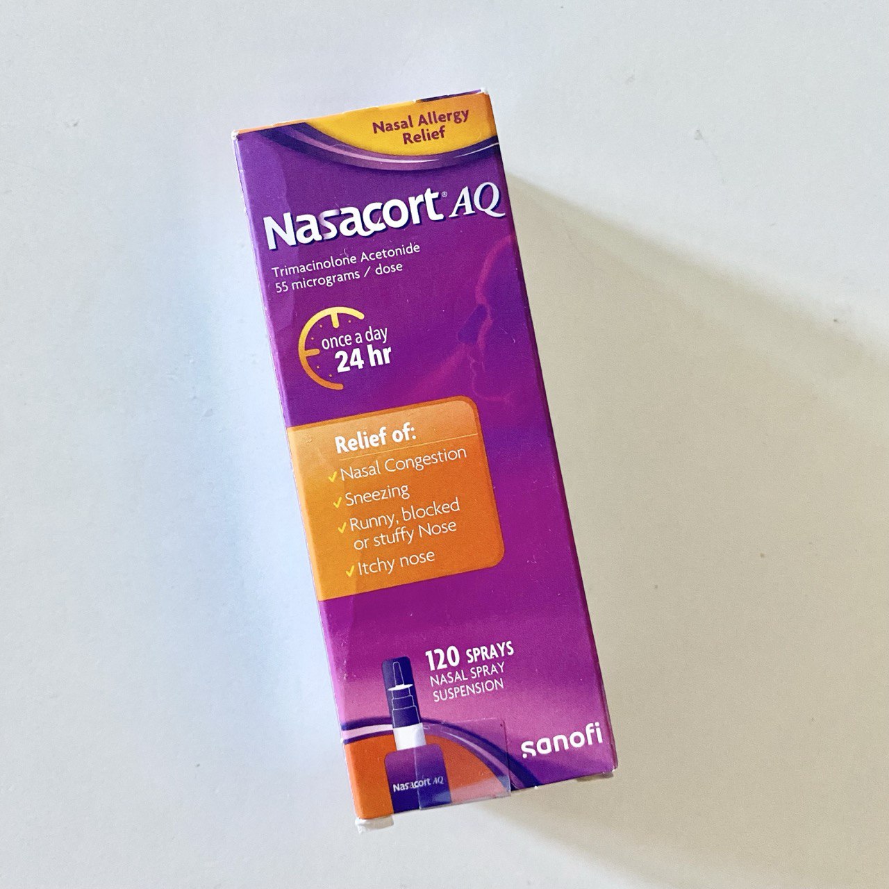 Nasacort AQ nasal spray Насакорт назальний спрей 120 доз Алергічний риніт