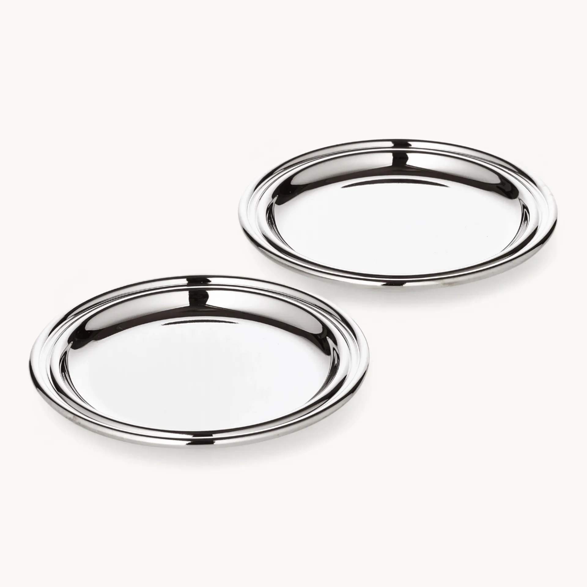 Набір Edzard Astoria, 2 скляні підставки Ø 11 см, елегантно посріблені