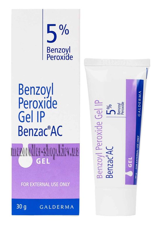 Гель от прыщей Benzac AC (Базирон) 5% 30 г.