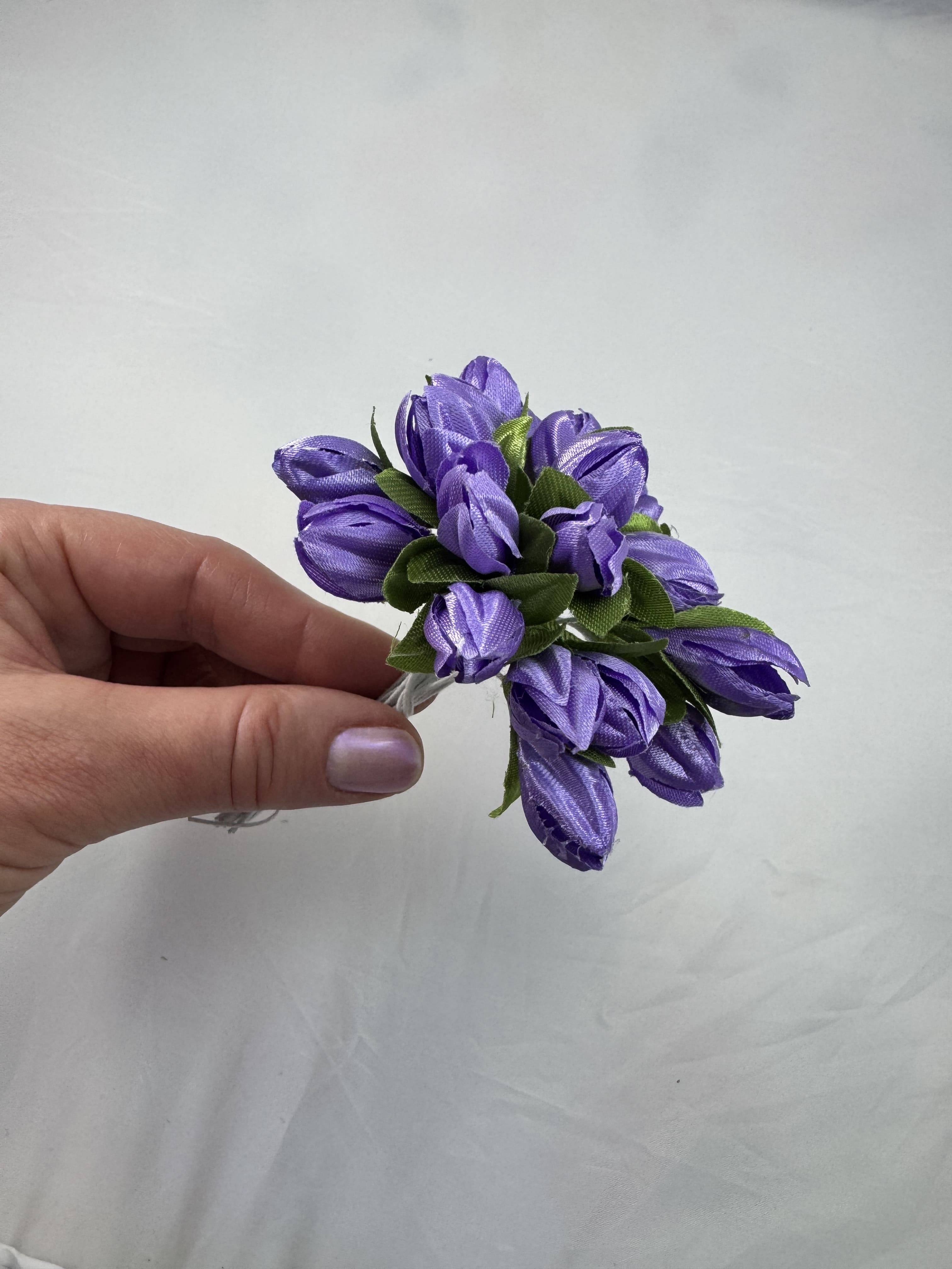 Бузкові штучні тюльпани 20 шт