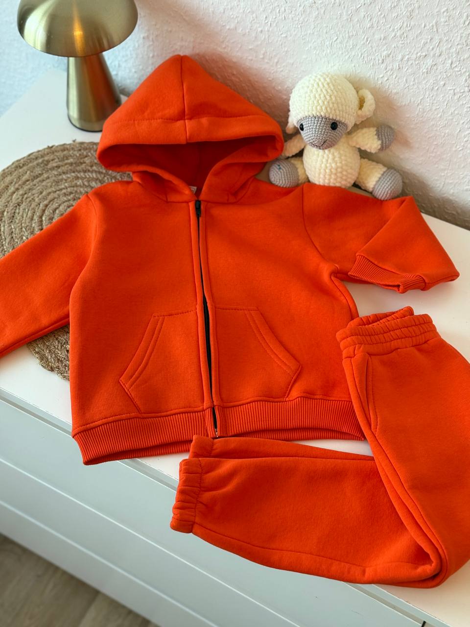 КОСТЮМ ДИТЯЧИЙ УТЕПЛЕНИЙ ПОМАРАНЧЕВИЙ