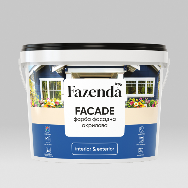 FAСADE ФАРБА ФАСАДНА АКРИЛОВА ТМ FAZENDA