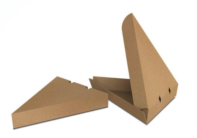 Коробка для одного шматочка піци з еко-крафту 50 шт