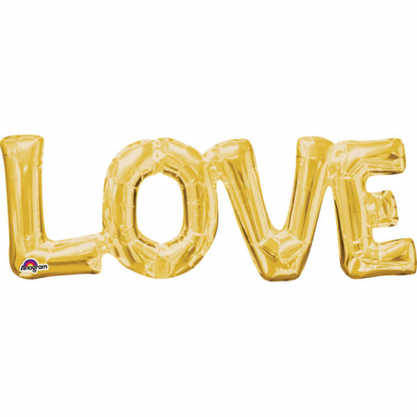 Фольгована куля "LOVE" золото США