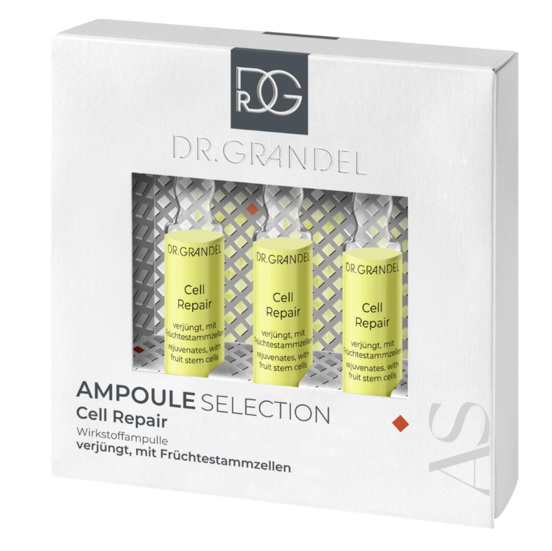 Ампули зі стовбуровими клітинами для омолодження шкіри Dr. Grandel Cell Repair, 3 х 3 мл