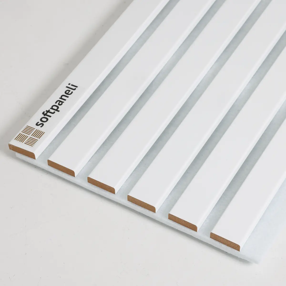 Стінова акустична панель softpaneli 29х280 см колір Білий, біла основа