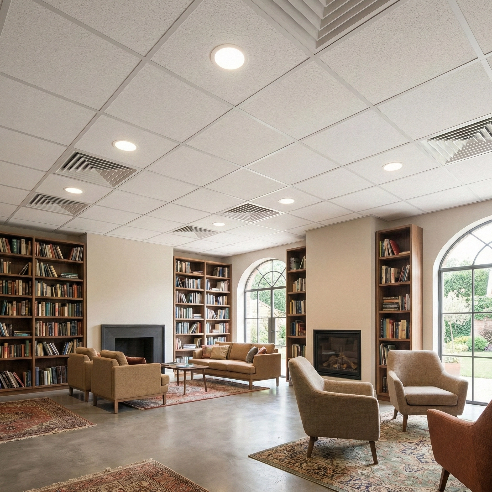 Комплект підвісної стелі №9 — Плита металева біла